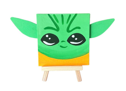 “Mini Grogu Paint Kit - 4 X 4 Canvas”