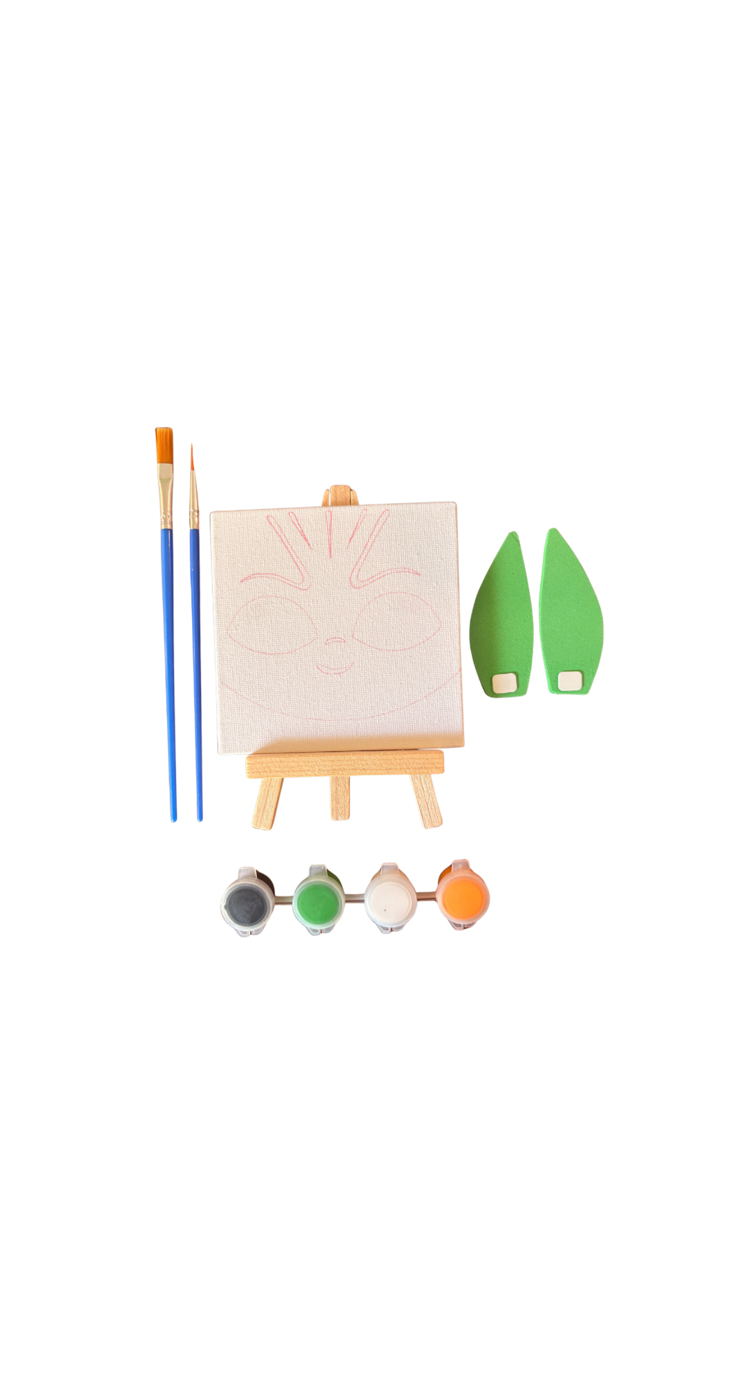 “Mini Grogu Paint Kit - 4 X 4 Canvas”